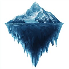 Obraz premium Majestic Iceberg Frozen Mountain Peak Underwater Ice Cave Arctic Landscape