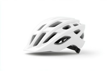 White helmet with a black strap