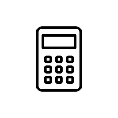 Calculator icon vector illustration. Accounting calculator sign and symbol.