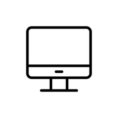 Computer icon vector illustration. computer monitor sign and symbol