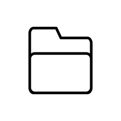 Folder icon vector illustration. folder sign and symbol