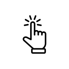 Hand cursor icon vector illustration. cursor sign and symbol. hand cursor icon clik
