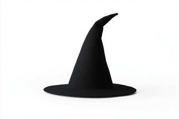 Fototapeta premium Black hat with a pointed top