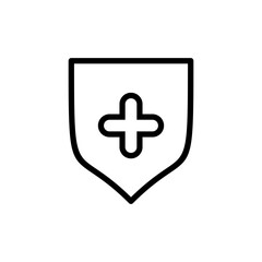 Obraz premium Health insurance icon vector illustration. Insurance document sign and symbol