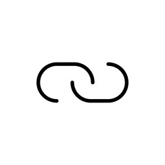Link icon vector illustration. Hyperlink chain sign and symbol