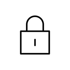 Lock icon vector illustration. Padlock sign and symbol. Encryption icon. Security symbol