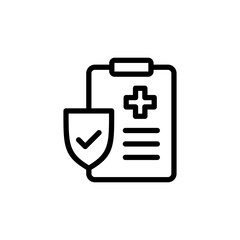Medical insurance icon vector illustration. health insurance sign and symbol