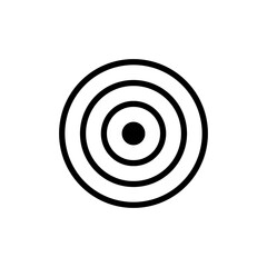 Target icon vector illustration. goal icon vector. target marketing sign and symbol