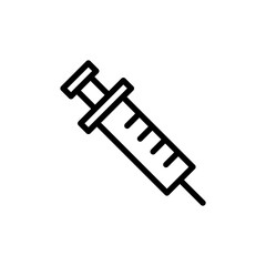 Syringe icon vector illustration. injection sign and symbol. vaccine icon