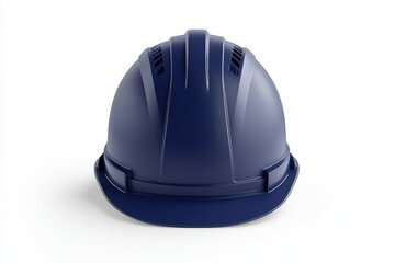 Fototapeta premium Blue hard hat with a black visor