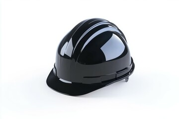 Fototapeta premium Black hard hat with a black cap