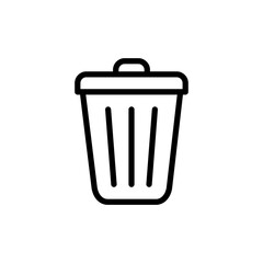Trash icon vector illustration. trash can icon. delete sign and symbol.