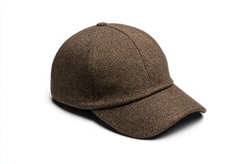 Brown hat with a tan brim
