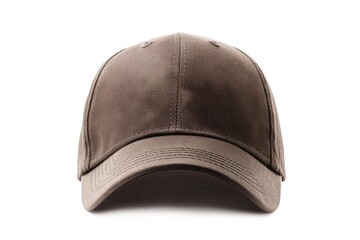 Fototapeta premium Tan baseball cap with a brown band