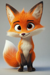 Obraz premium red fox cub