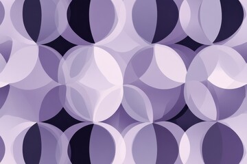Abstract pattern of overlapping lavender circles creates intriguing design