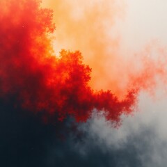Vibrant Red and Yellow Waves. Abstract Colorful Flowing Design. Excellent for artistic website backgrounds, dynamic design elements, vibrant social media graphics