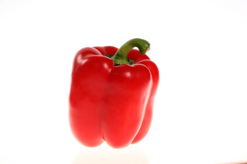 Pepper on white background