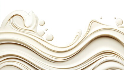 Creamy Wave Liquid Splash Abstract Background
