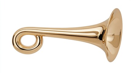 Obraz premium Gold Trumpet Horn Musical Instrument Decor