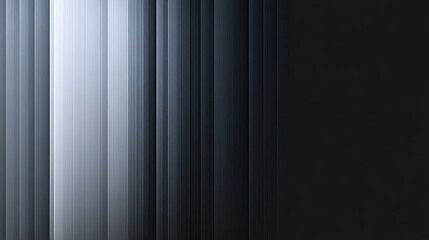 Obraz premium Abstract vertical lines gradient with shades of gray and blue creating a harmonious minimalist composition