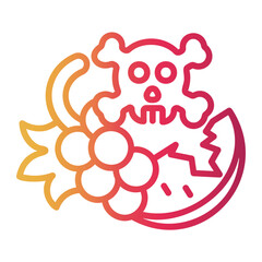 poisoned Line Gradient Icon