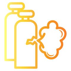 gas Line Gradient Icon