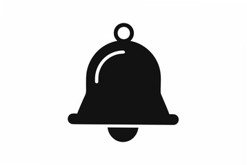 bell black  silhouette vector illustration