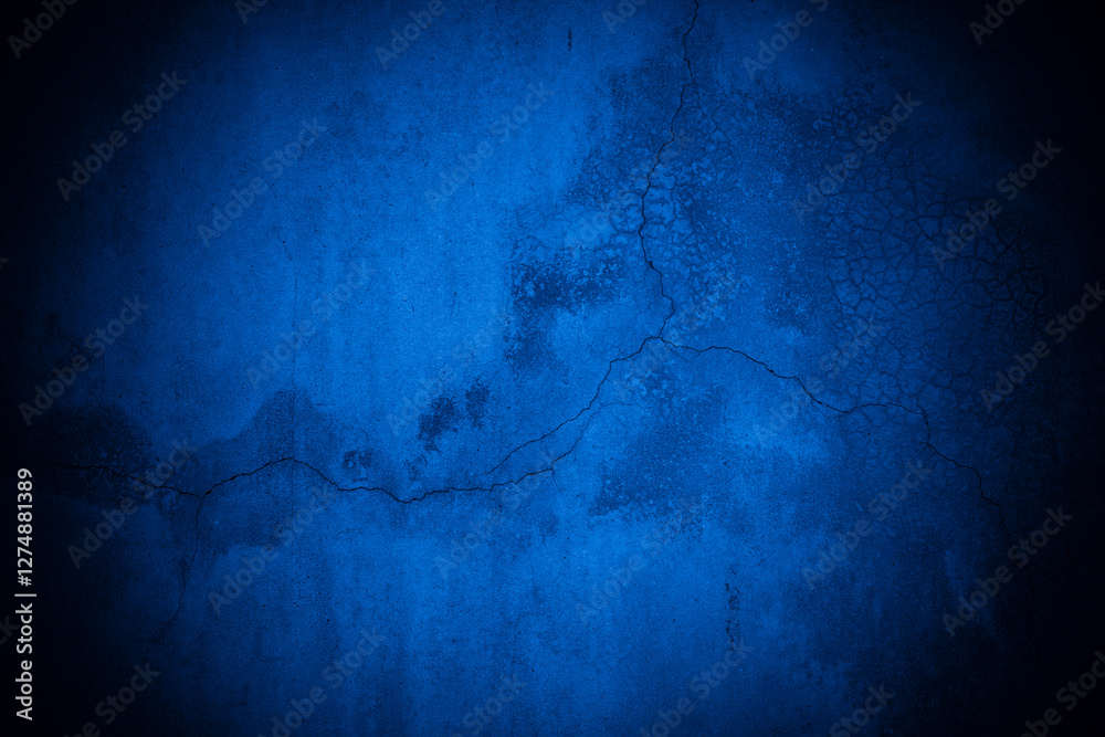 Poster old wall pattern texture cement blue dark abstract blue color design are light with black gradient b