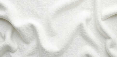 Vintage white cloth texture with subtle fabric weave and soft folds, soft focus, fabric