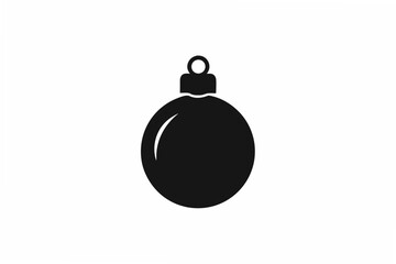 christmas bulb  silhouette 