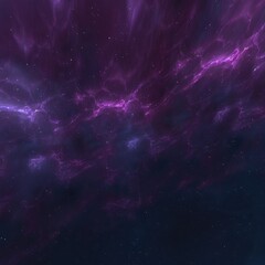 Naklejka premium A cosmic scene featuring a purple and dark nebula, showcasing vibrant colors and intricate patterns of stars and gas in the vast universe.