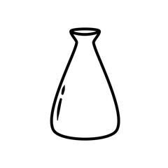 Vase Lineart Icon Vector 