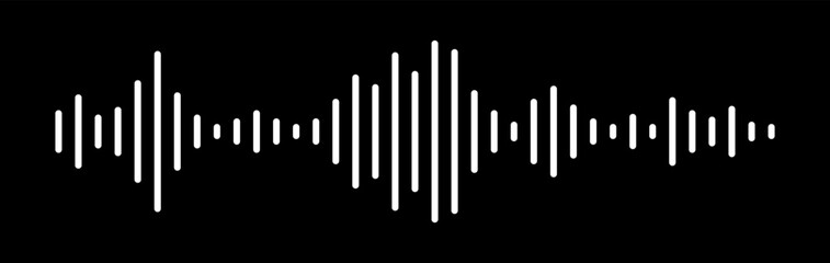 Sound wave icon. Sound wave vector set