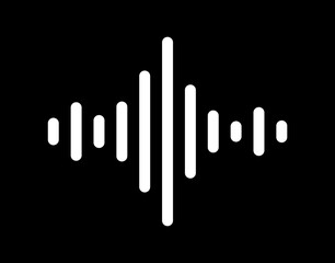Sound wave icon. Sound wave vector set