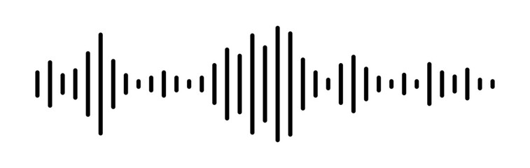 Sound wave icon. Sound wave vector set