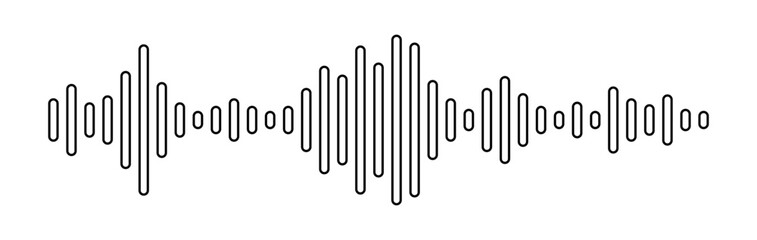 Sound wave icon. Sound wave vector set