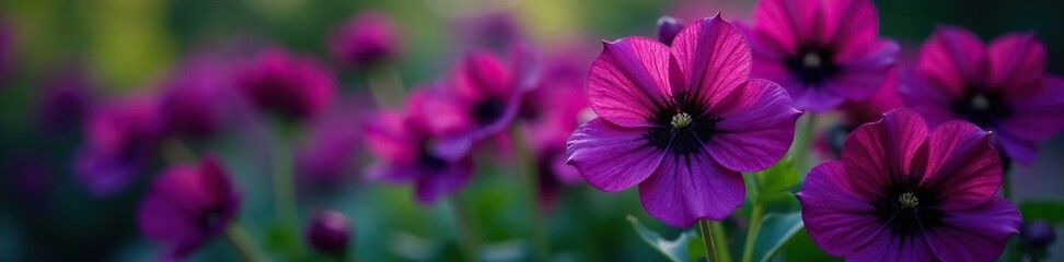 Dark purple flowers with black dots on petals in a garden, morada, colorido, flores