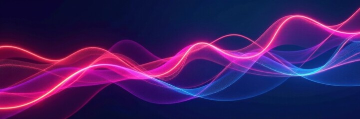 Fototapeta premium Wavy stripe design on business background lines, waves, clean