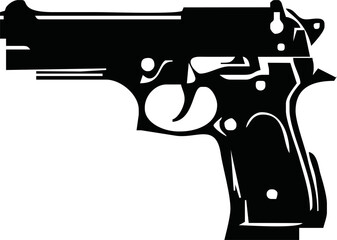 Gun icon. Weapon sign. Vector illustration
