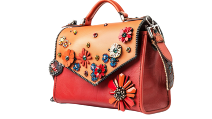 Modern Bag Design on transparent background PNG.