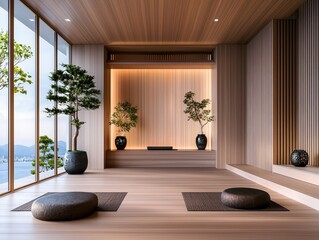 Serene Minimalist Japanese Interior Design for Meditative Spaces