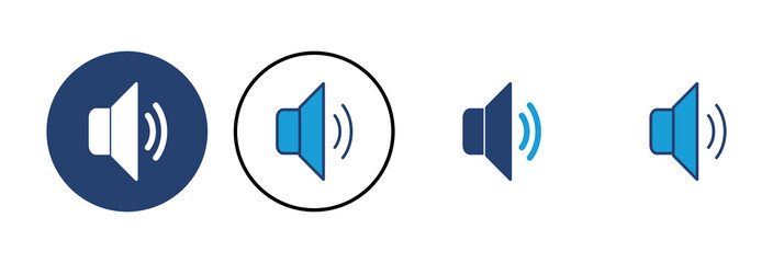 Speaker icon vector. volume icon vector. loudspeaker icon vector. sound symbol