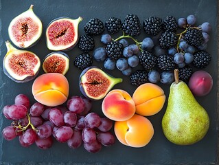 Fresh fruit platter, summer harvest