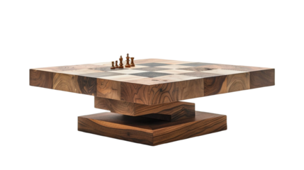 Modern Coffee Table on transparent background PNG.
