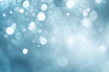Fototapeta premium Blue bokeh lights, abstract background, winter, sparkle, design