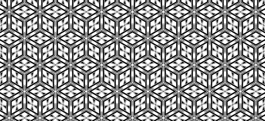 Art Deco Style Abstract Regular Geometric Shapes in Graphic Pattern for Backgrounds