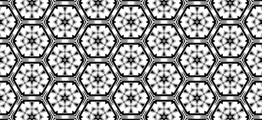 Art Deco Style Abstract Regular Geometric Shapes in Graphic Pattern for Backgrounds