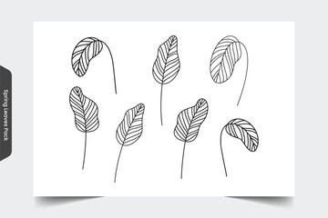 Spring Leaves Illustration 3