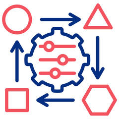 SWOT Analysis ,Icon,Symbol Outline Color